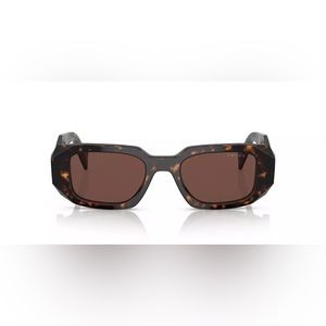 Prada Sunglasses PR17WS 2AU03U 49mm Tortoise / Brown Mirror Silver Violet Lens